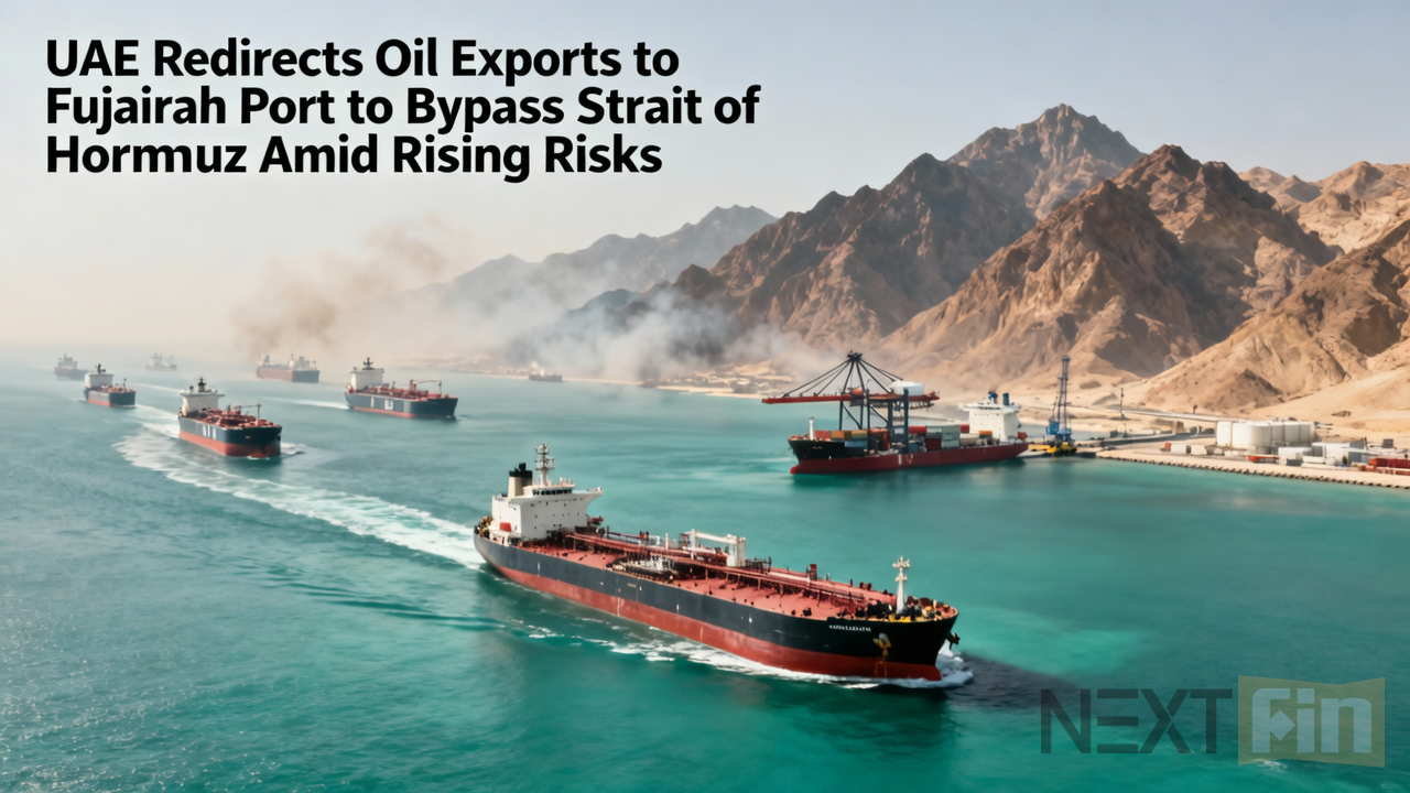 UAE Redirects Oil Exports to Fujairah to Bypass Strait of Hormuz Amid Rising Risks