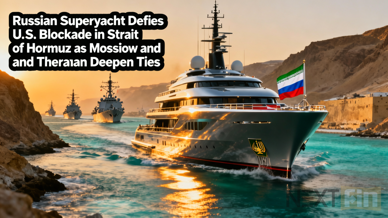 Russian Superyacht Defies U.S. Blockade in Strait of Hormuz as Moscow and Tehran Deepen Ties