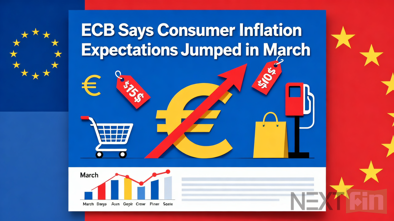 ECB Says Consumer Inflation Expectations Jumped in March