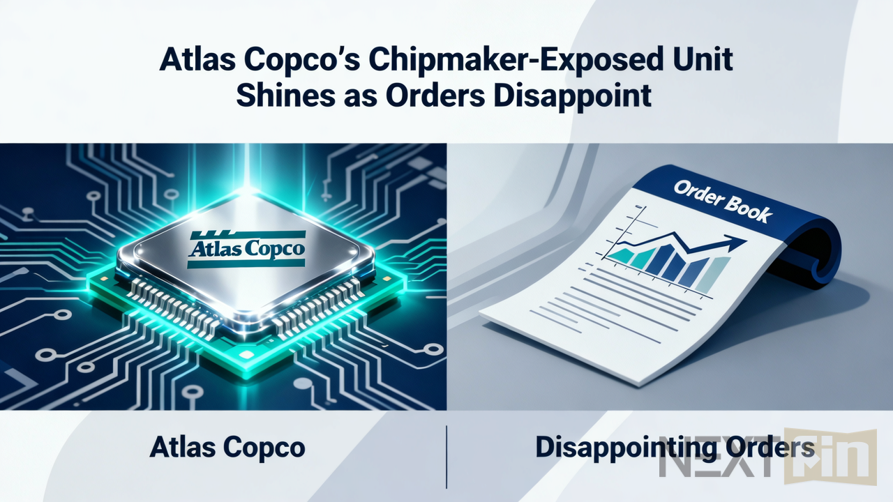 Atlas Copco’s Chipmaker-Exposed Unit Shines as Orders Disappoint