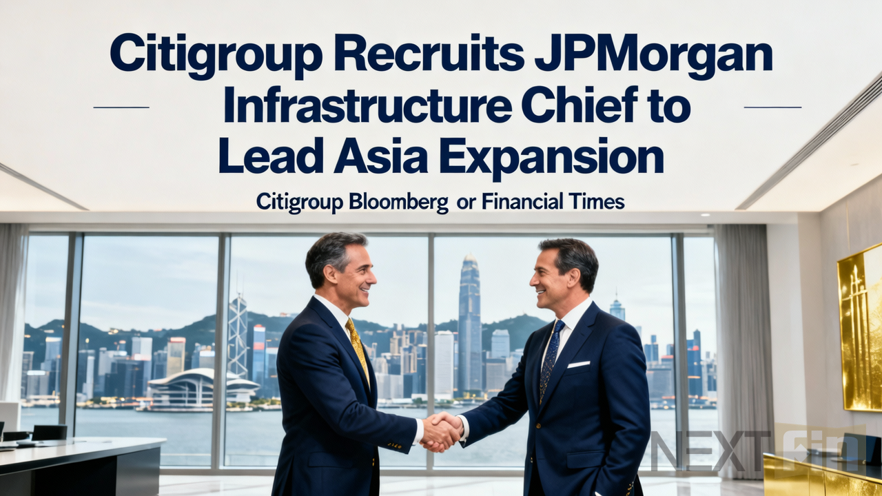 Citigroup Recruits JPMorgan Infrastructure Chief to Lead Asia Expansion