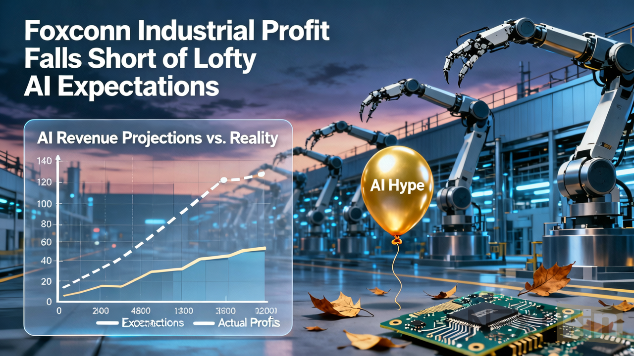 Foxconn Industrial Profit Falls Short of Lofty AI Expectations