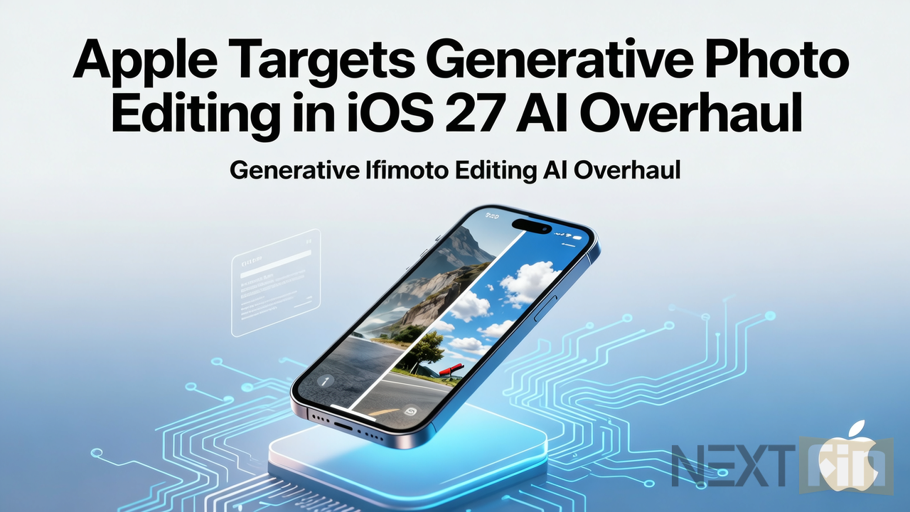 Apple Targets Generative Photo Editing in iOS 27 AI Overhaul