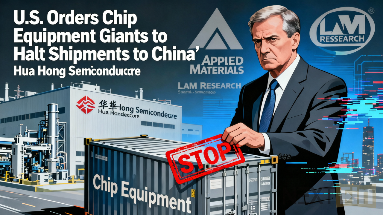 U.S. Orders Chip Equipment Giants to Halt Shipments to China’s Hua Hong