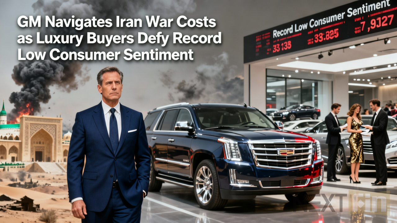 GM Navigates Iran War Costs as Luxury Buyers Defy Record Low Consumer Sentiment