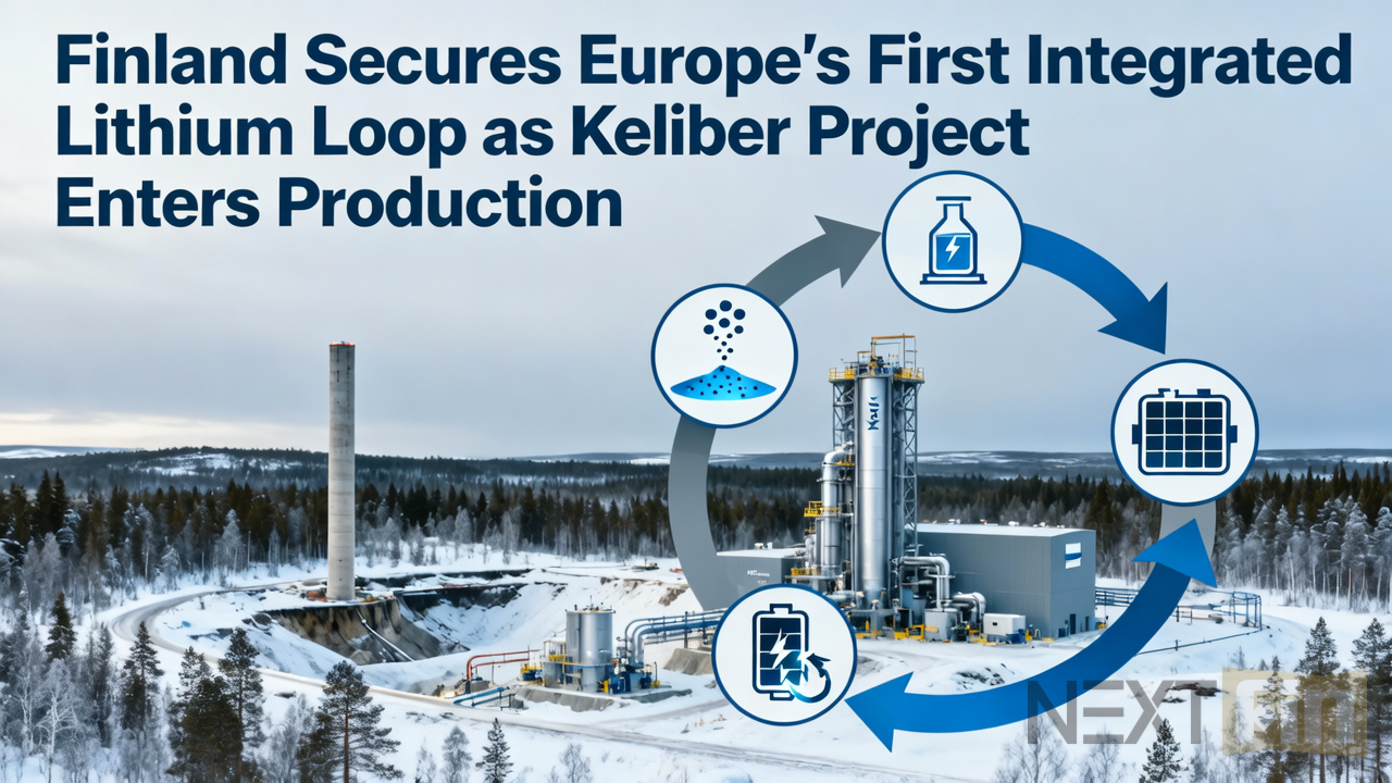 Finland Secures Europe's First Integrated Lithium Loop as Keliber Project Enters Production