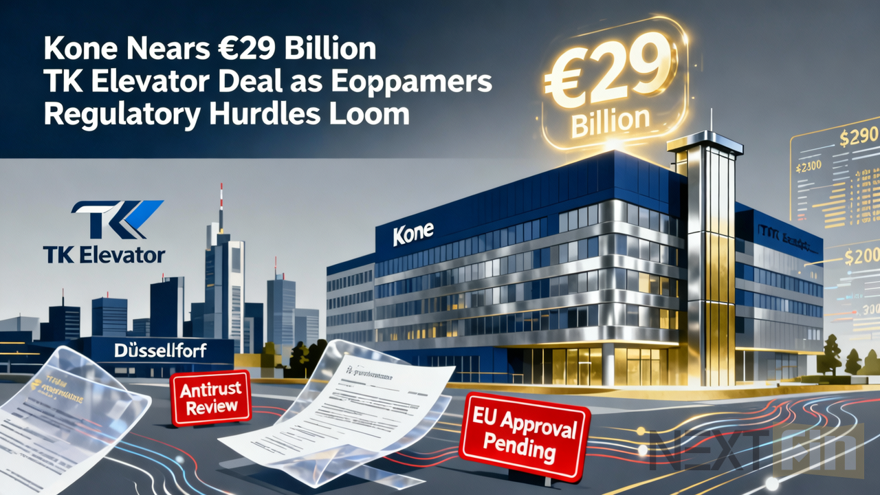 Kone Nears €29 Billion TK Elevator Deal as Regulatory Hurdles Loom