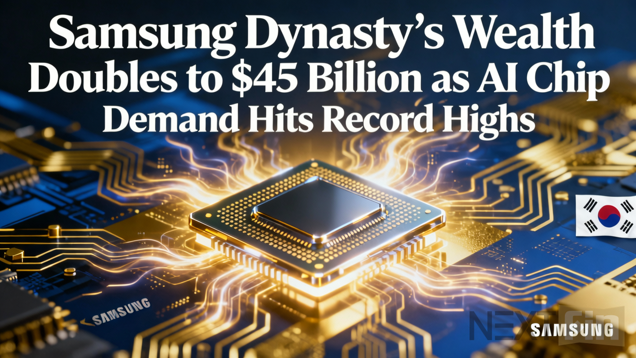 Samsung Dynasty’s Wealth Doubles to $45 Billion as AI Chip Demand Hits Record Highs