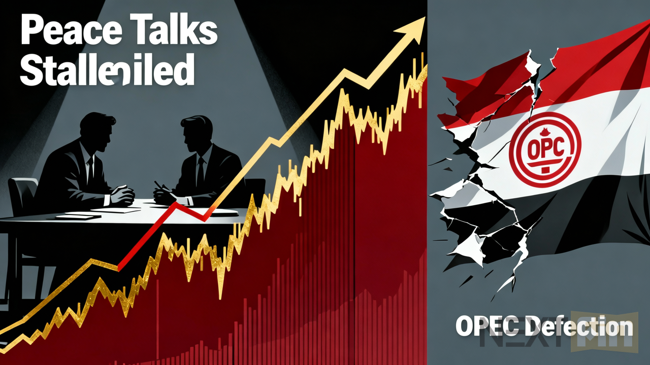 Oil Holds Gains as Stalled Peace Talks and OPEC Defection Reshape Market Risk