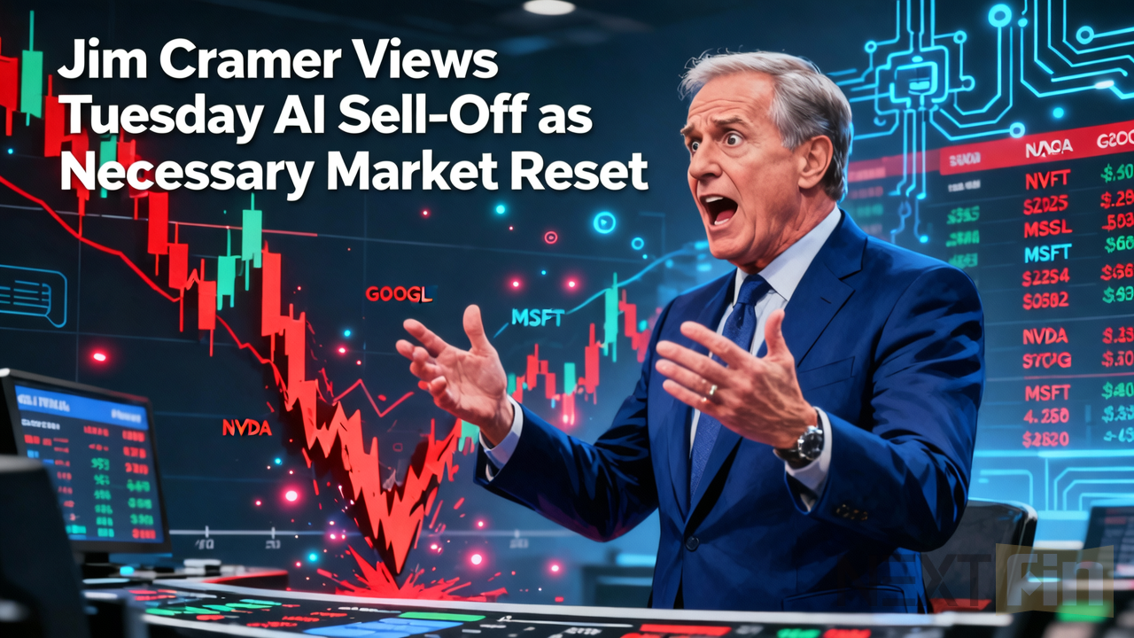 Jim Cramer Views Tuesday AI Sell-Off as Necessary Market Reset