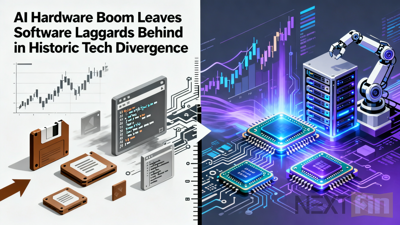AI Hardware Boom Leaves Software Laggards Behind in Historic Tech Divergence