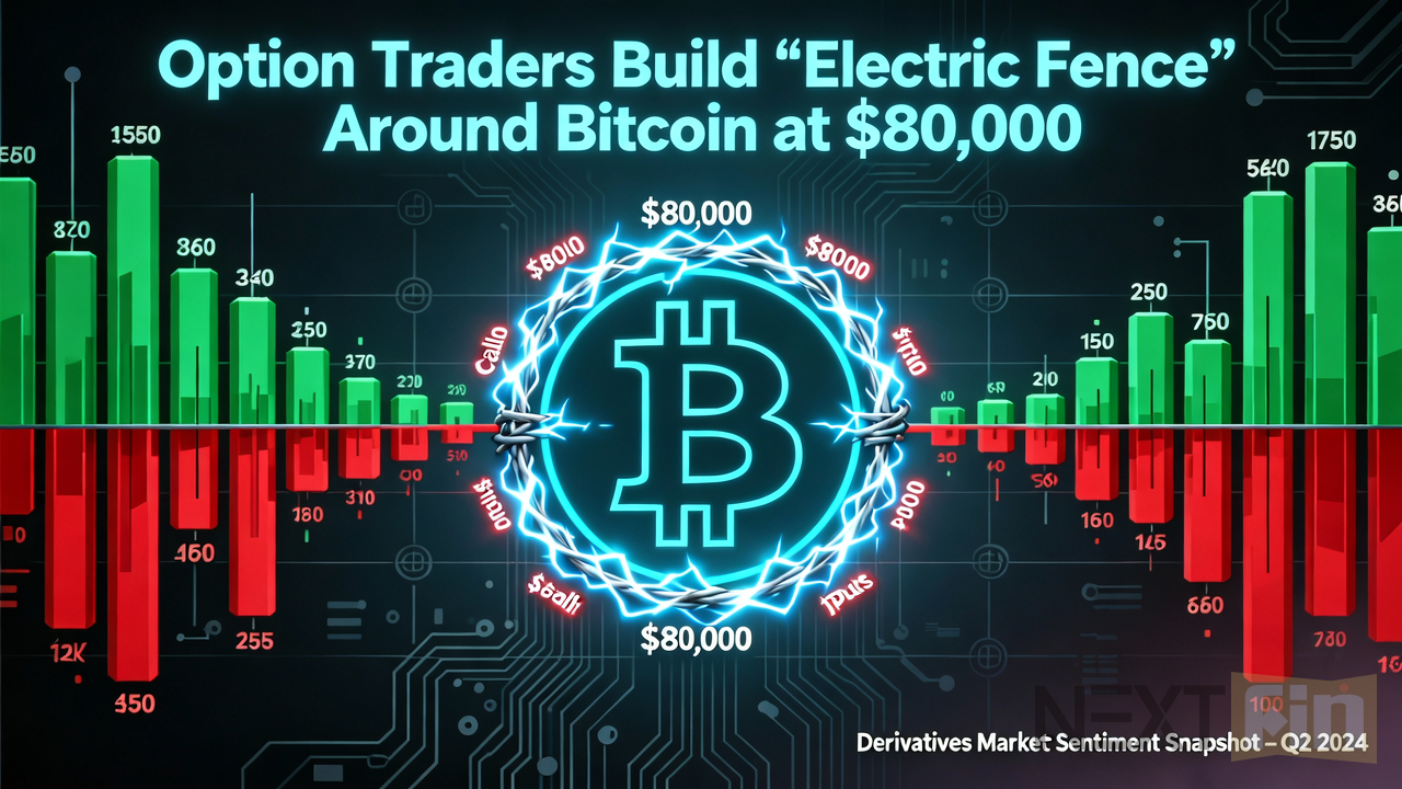 Option Traders Build ‘Electric Fence’ Around Bitcoin at $80,000