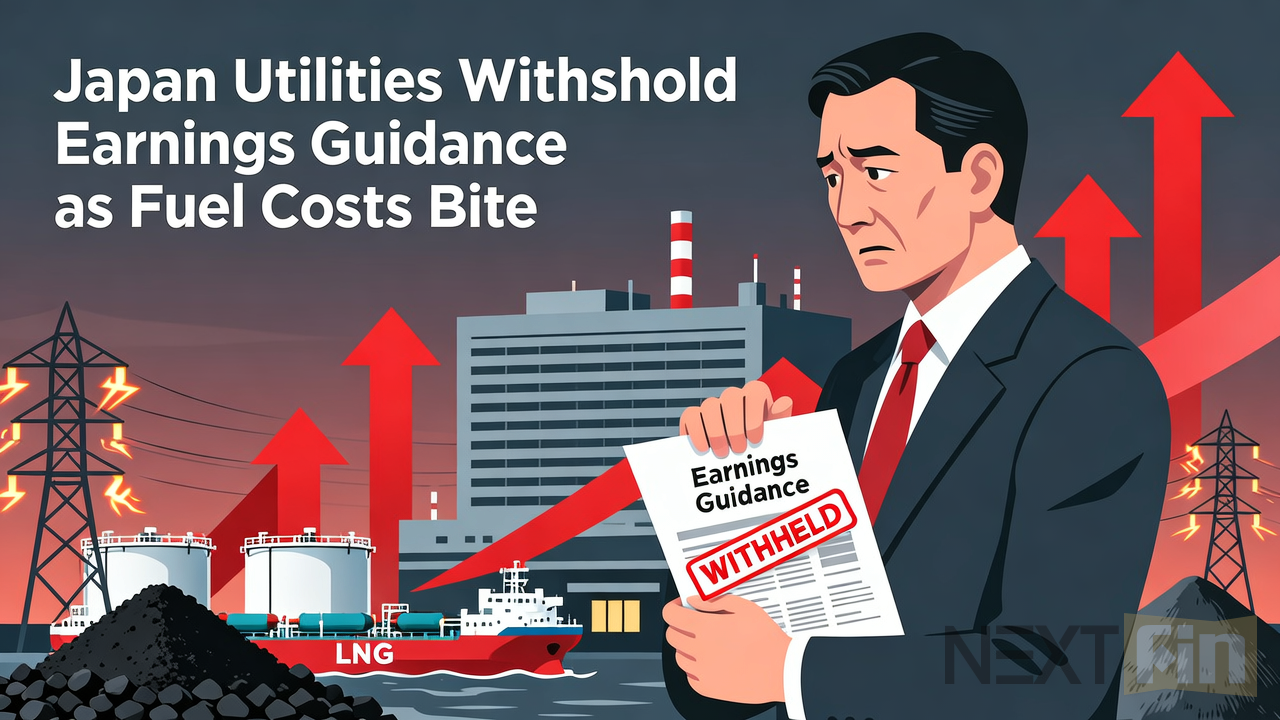 Japan Utilities Withhold Earnings Guidance as Fuel Costs Bite