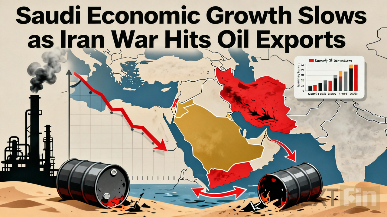 Saudi Economic Growth Slows as Iran War Hits Oil Exports