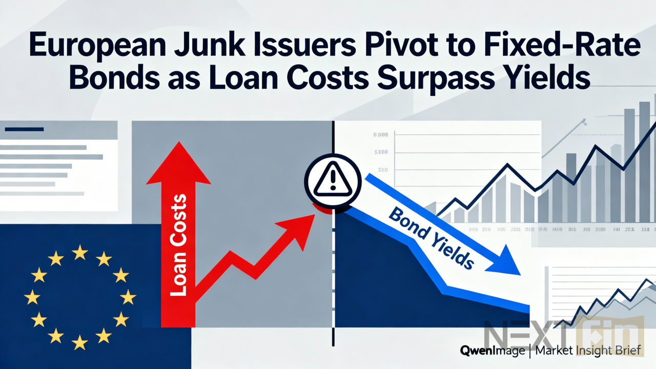 European Junk Issuers Pivot to Fixed-Rate Bonds as Loan Costs Surpass Yields