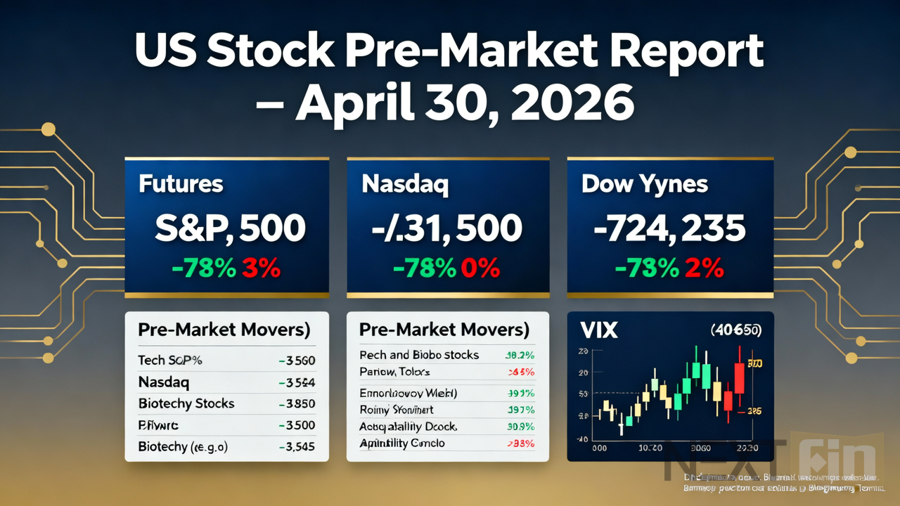 US Stock Pre-Market Report - April 30, 2026
