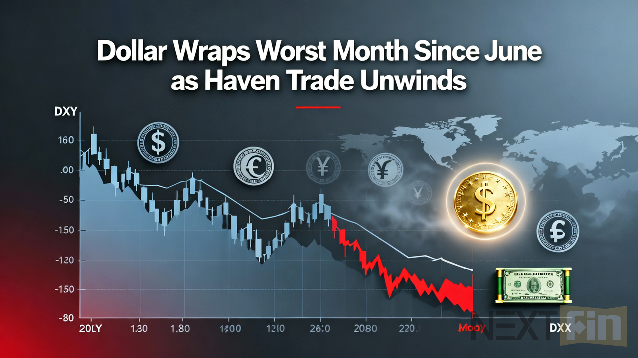 Dollar Wraps Worst Month Since June as Haven Trade Unwinds