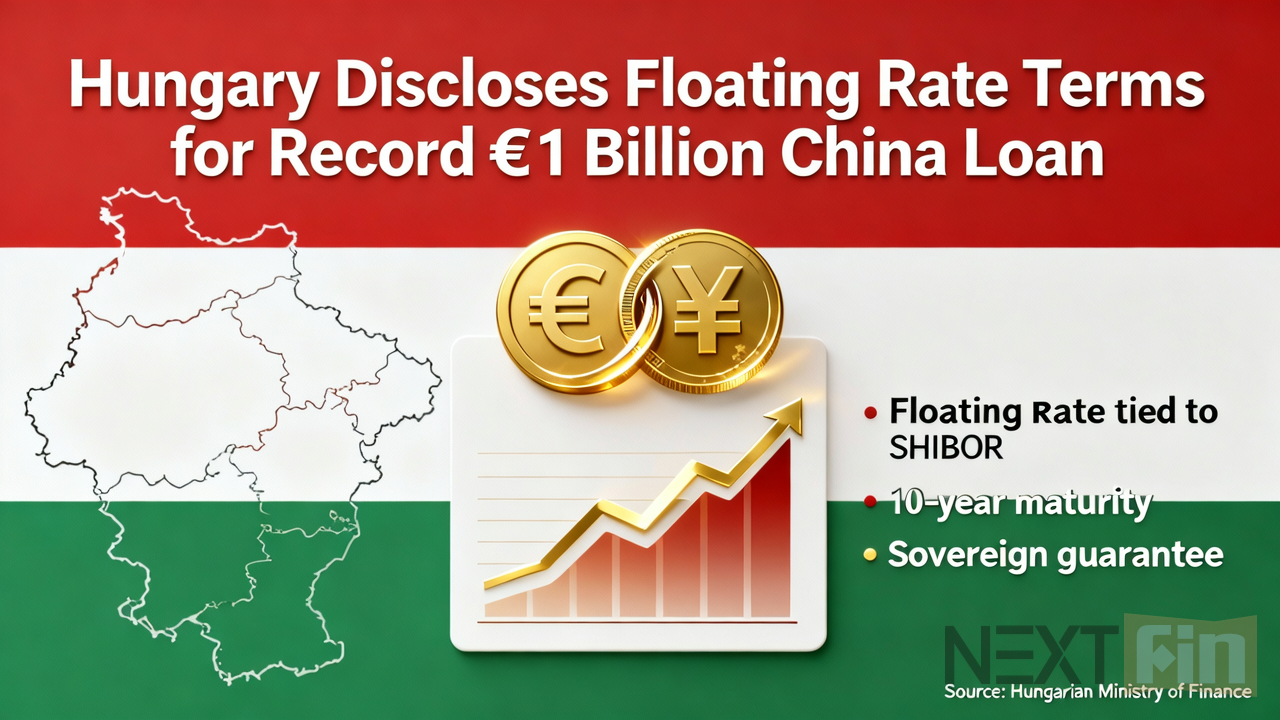 Hungary Discloses Floating Rate Terms for Record €1 Billion China Loan