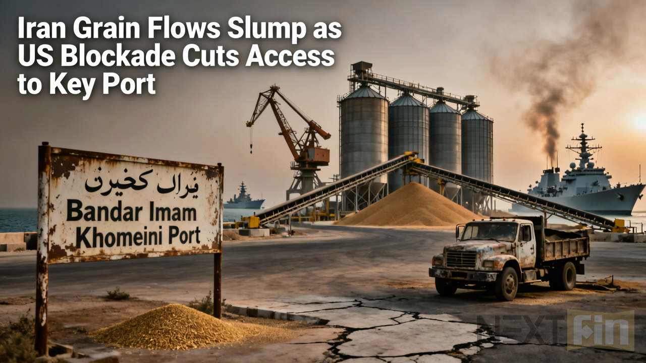 Iran Grain Flows Slump as US Blockade Cuts Access to Key Port