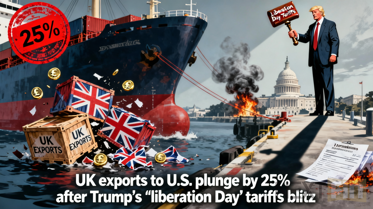 UK exports to U.S. plunge by 25% after Trump's 'liberation day' tariffs blitz