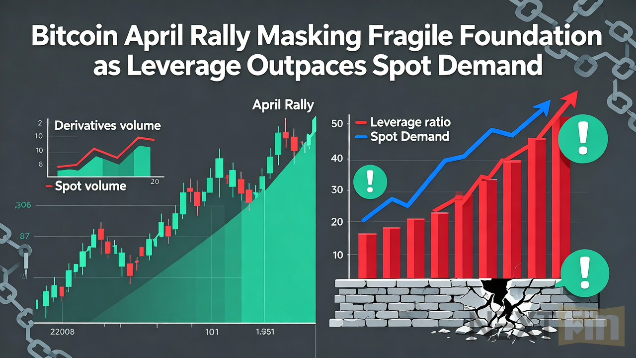Bitcoin April Rally Masking Fragile Foundation as Leverage Outpaces Spot Demand