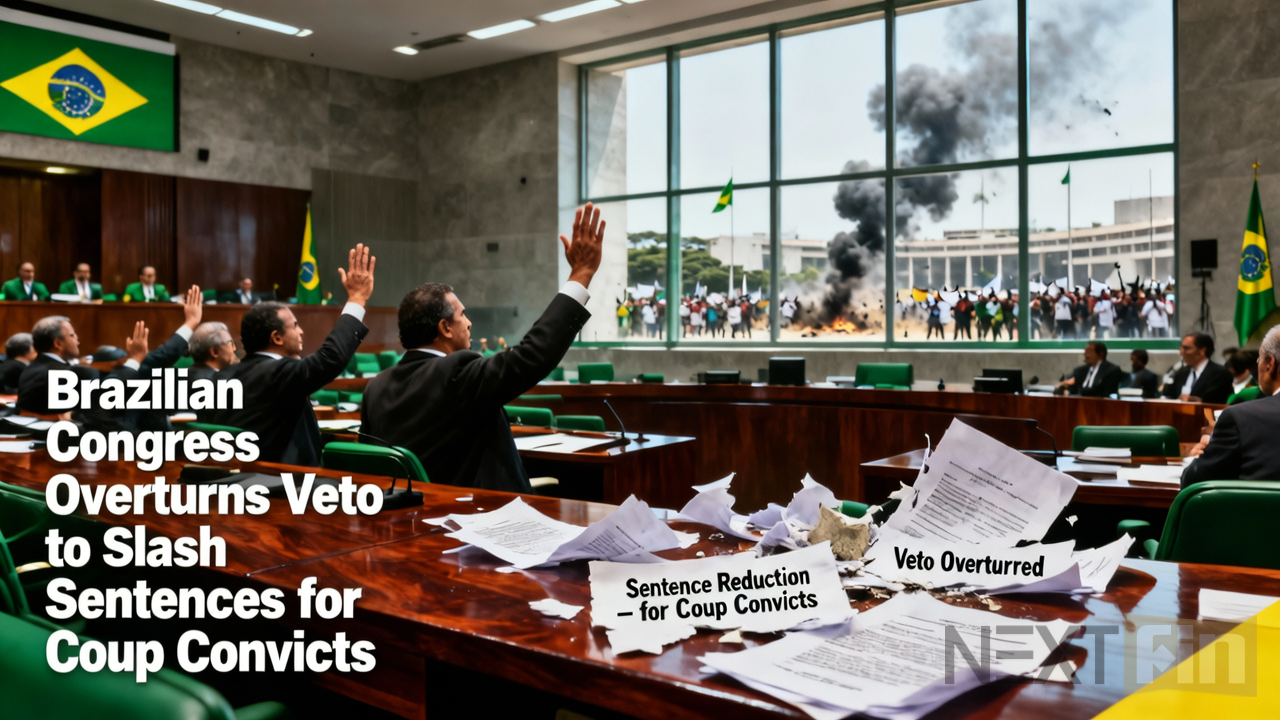 Brazilian Congress Overturns Veto to Slash Sentences for Coup Convicts