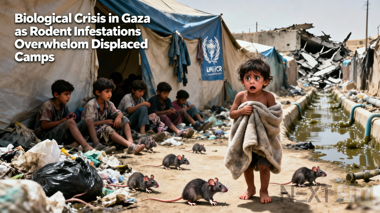 Biological Crisis in Gaza as Rodent Infestations Overwhelm Displaced Camps