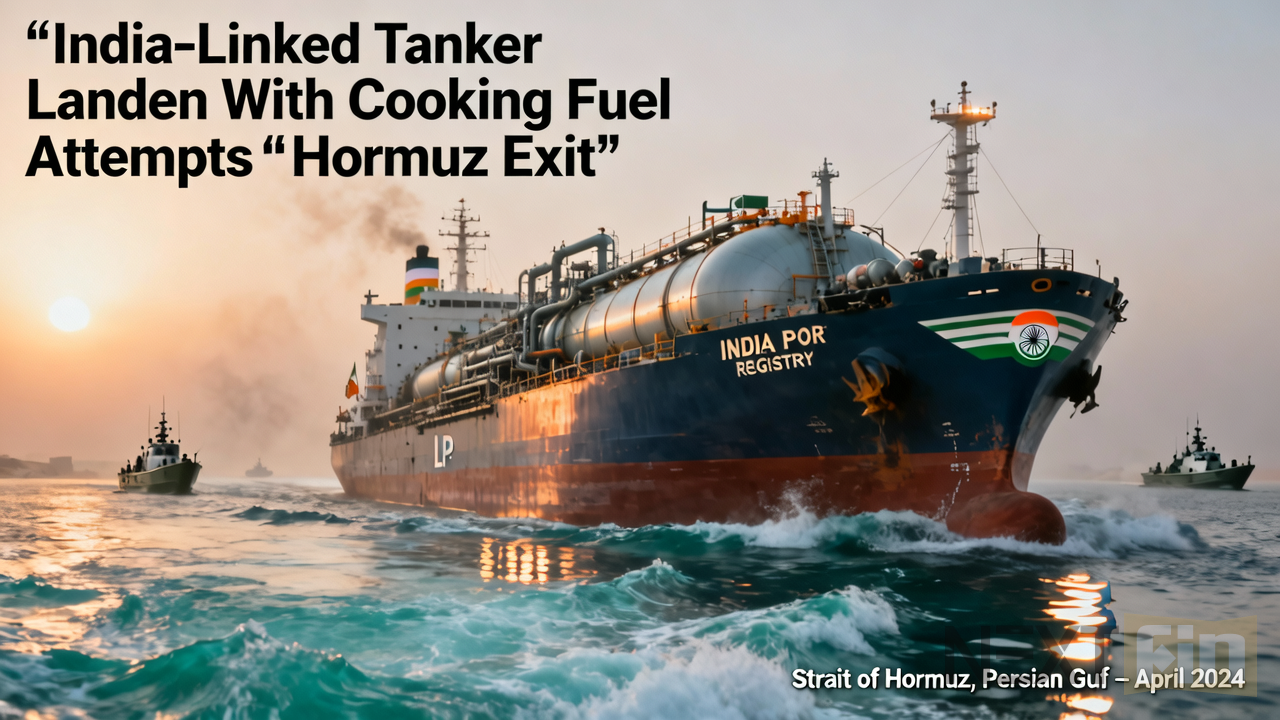 India-Linked Tanker Laden With Cooking Fuel Attempts Hormuz Exit