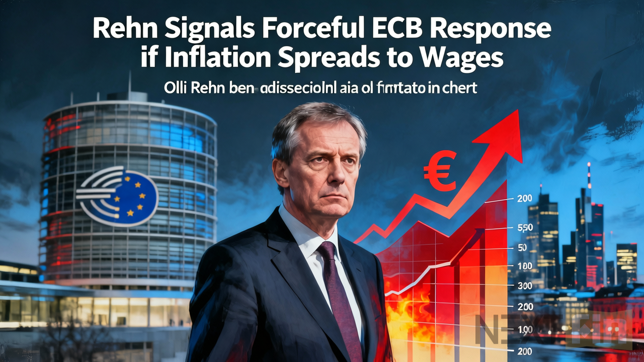 Rehn Signals Forceful ECB Response if Inflation Spreads to Wages