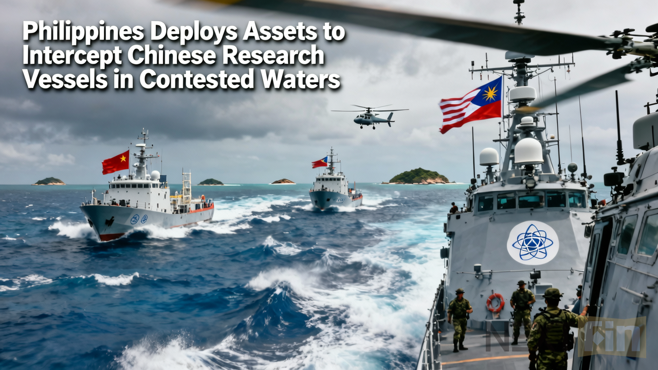 Philippines Deploys Assets to Intercept Chinese Research Vessels in Contested Waters