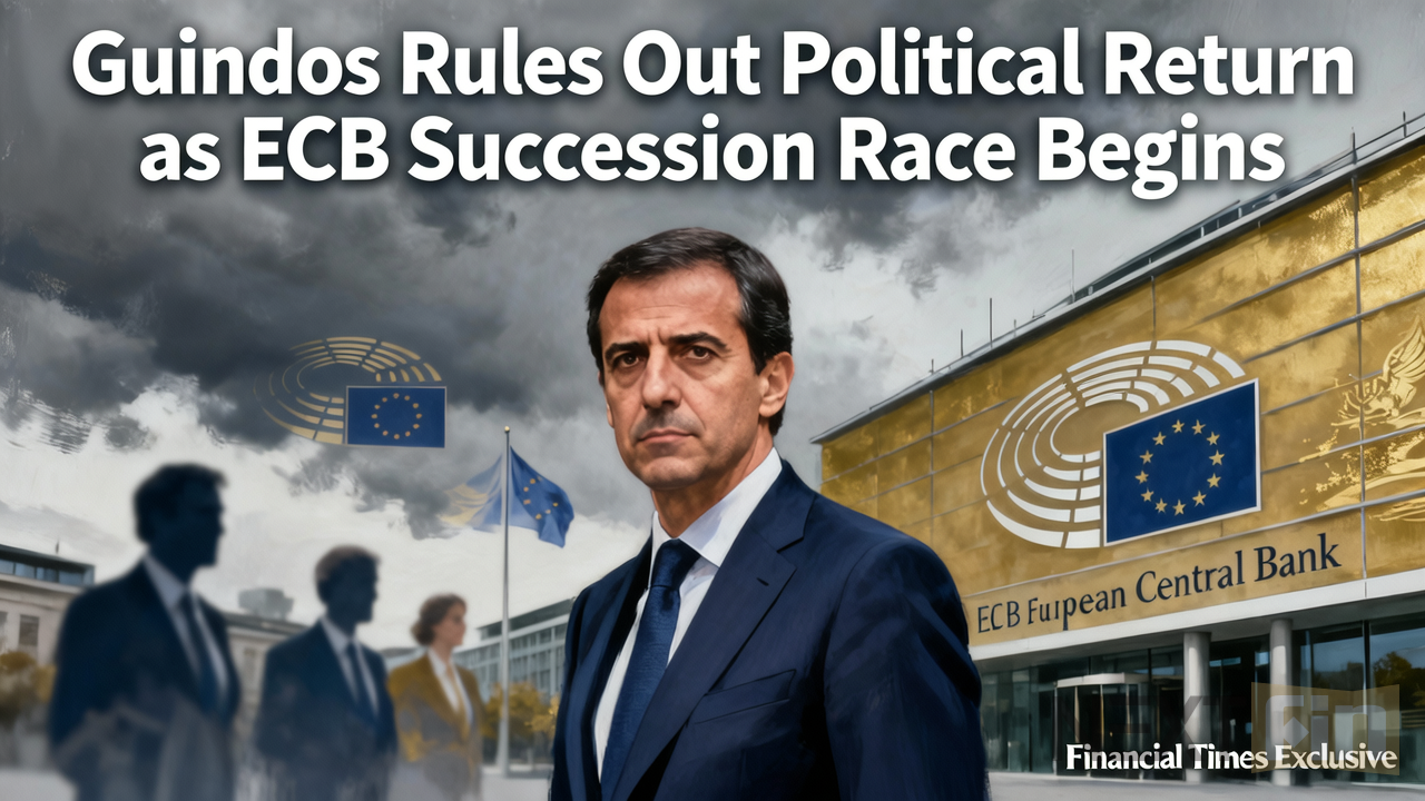 Guindos Rules Out Political Return as ECB Succession Race Begins