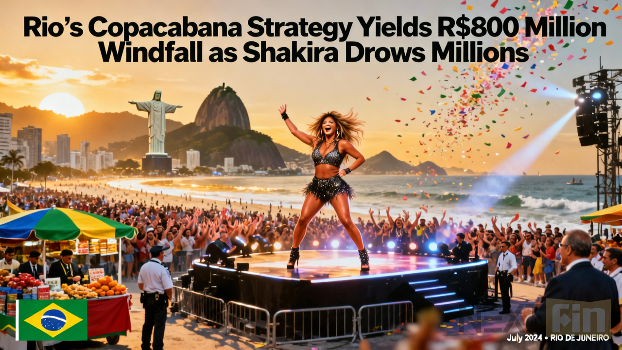Rio’s Copacabana Strategy Yields R$800 Million Windfall as Shakira Draws Millions