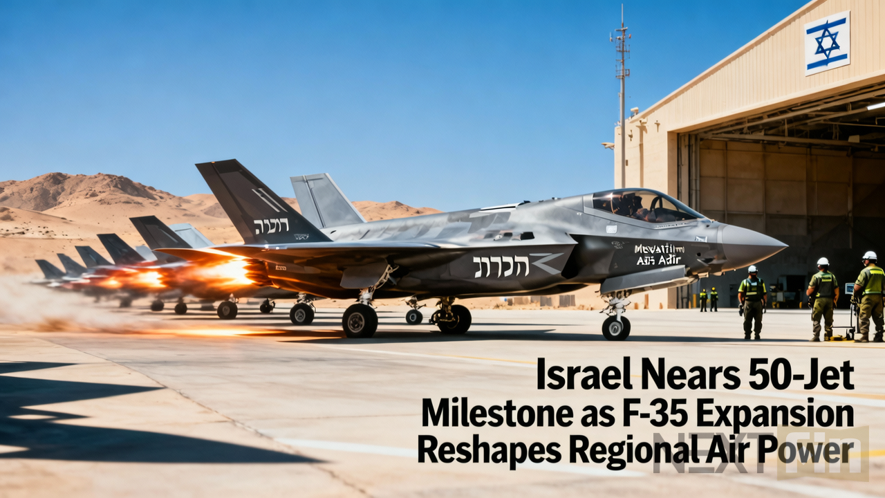 Israel Nears 50-Jet Milestone as F-35 Expansion Reshapes Regional Air Power