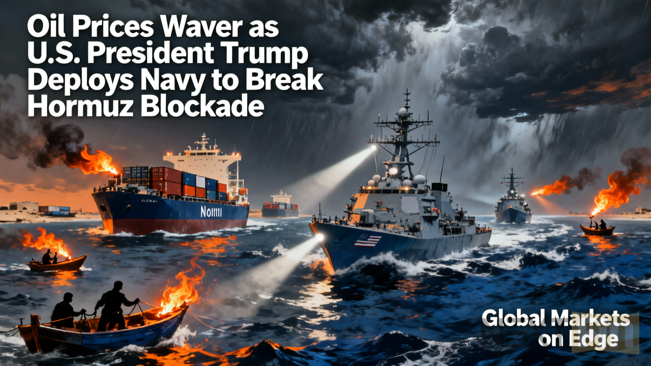 Oil Prices Waver as U.S. President Trump Deploys Navy to Break Hormuz Blockade