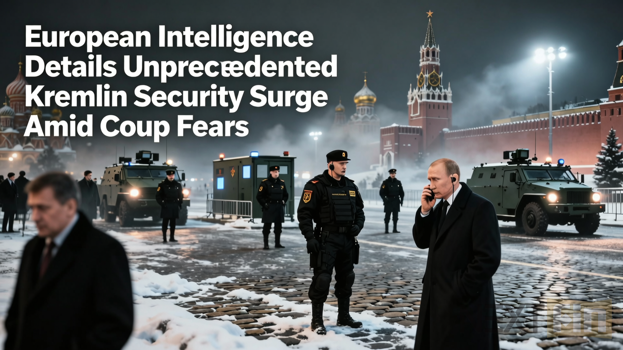 European Intelligence Details Unprecedented Kremlin Security Surge Amid Coup Fears