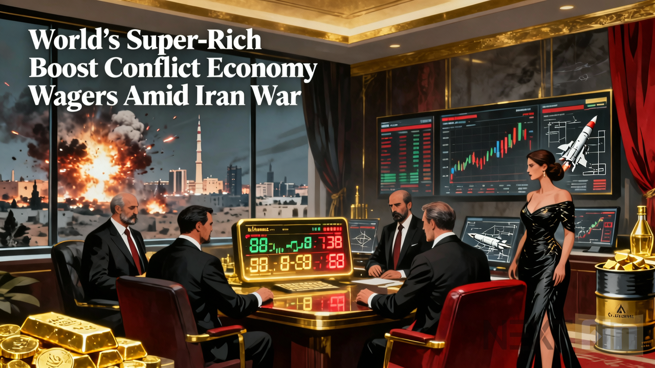 World’s Super-Rich Boost Conflict Economy Wagers Amid Iran War