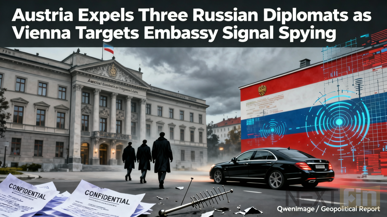 Austria Expels Three Russian Diplomats as Vienna Targets Embassy Signal Spying