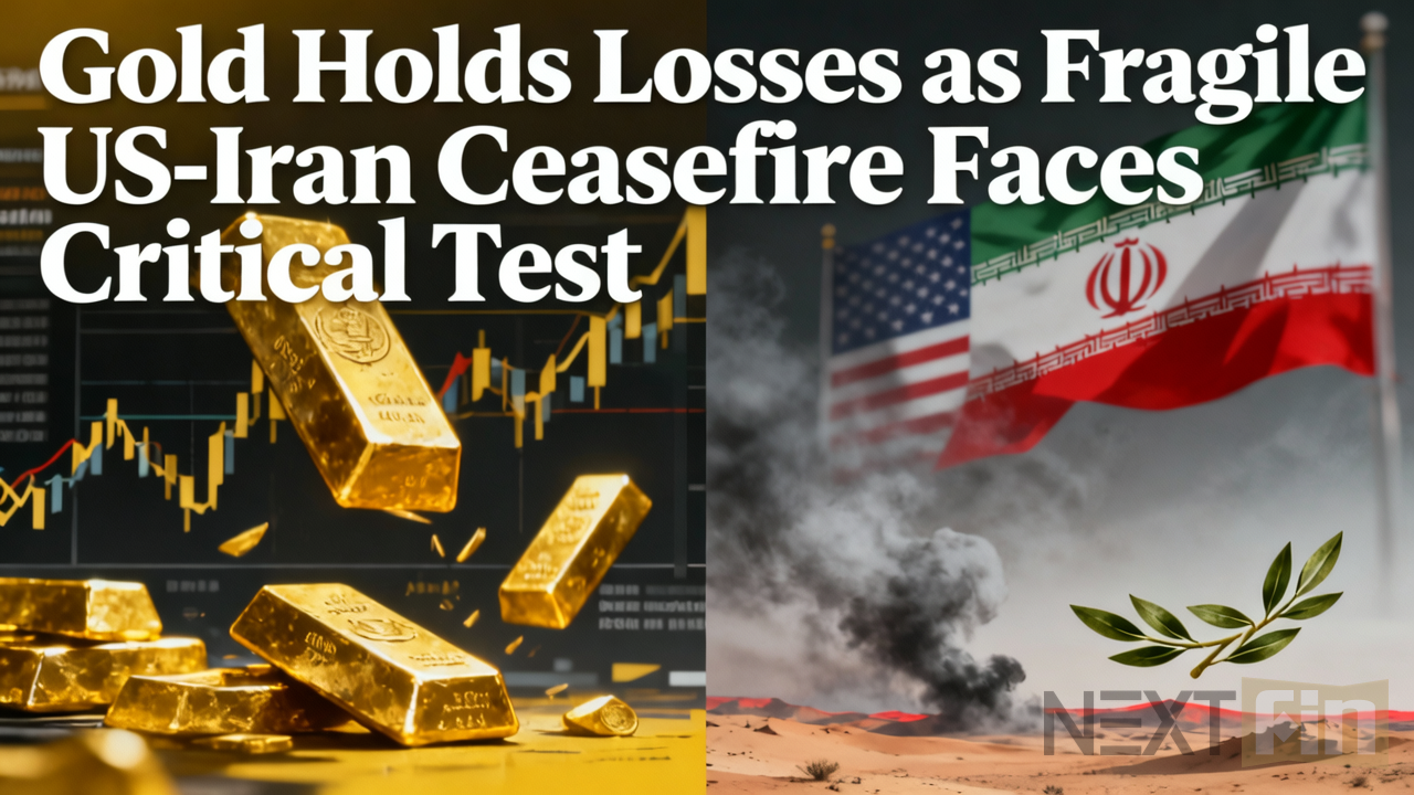 Gold Holds Losses as Fragile US-Iran Ceasefire Faces Critical Test