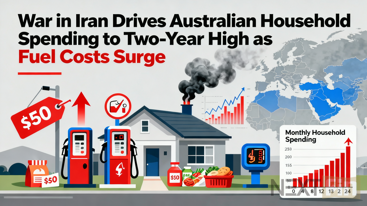 War in Iran Drives Australian Household Spending to Two-Year High as Fuel Costs Surge