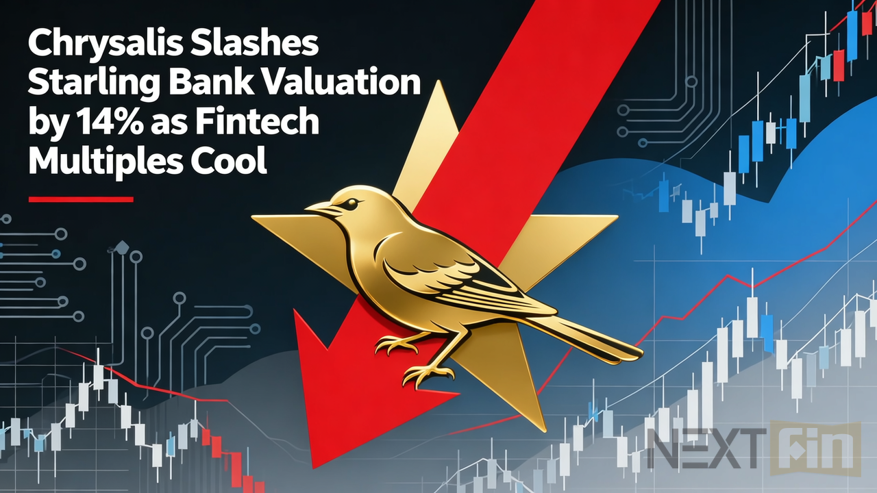 Chrysalis Slashes Starling Bank Valuation by 14% as Fintech Multiples Cool