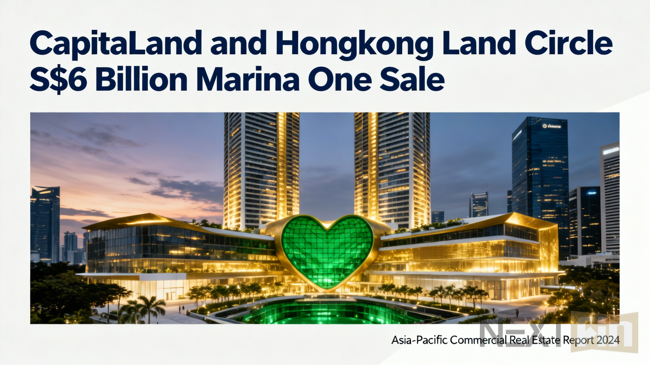 CapitaLand and Hongkong Land Circle S$6 Billion Marina One Sale