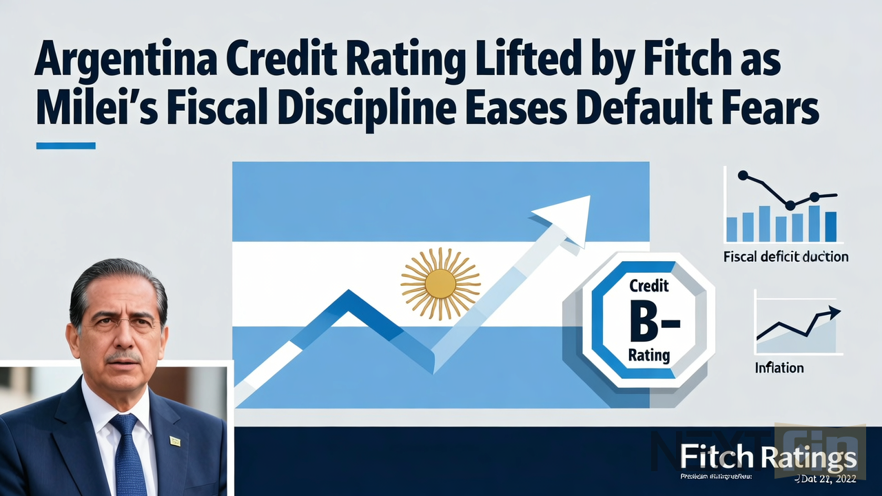 Argentina Credit Rating Lifted by Fitch as Milei’s Fiscal Discipline Eases Default Fears