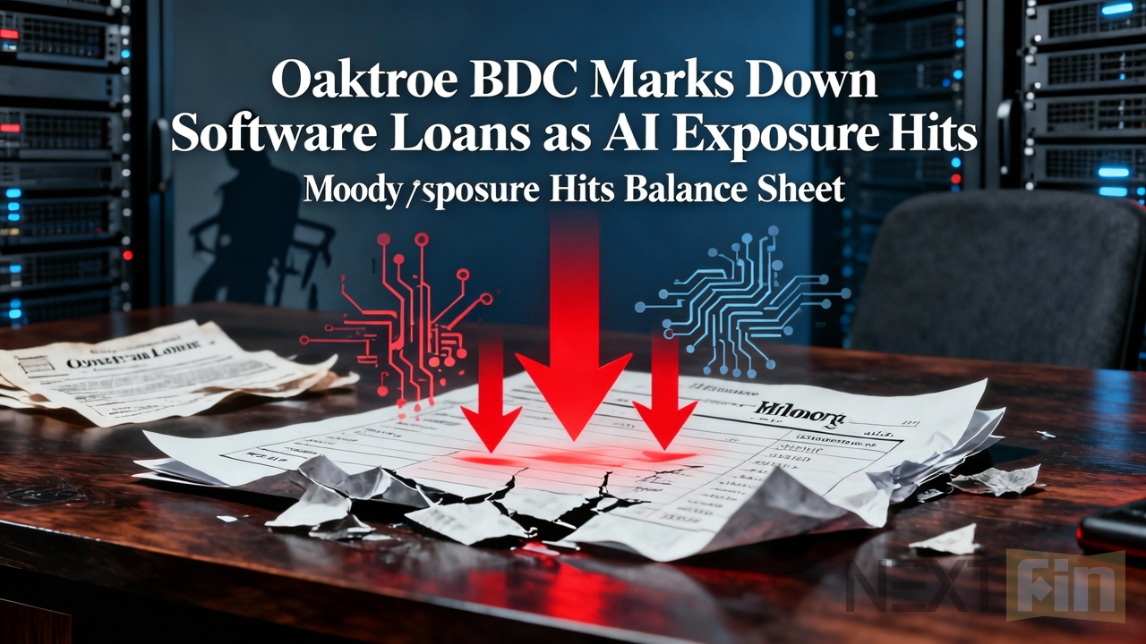 Oaktree BDC Marks Down Software Loans as AI Exposure Hits Balance Sheet