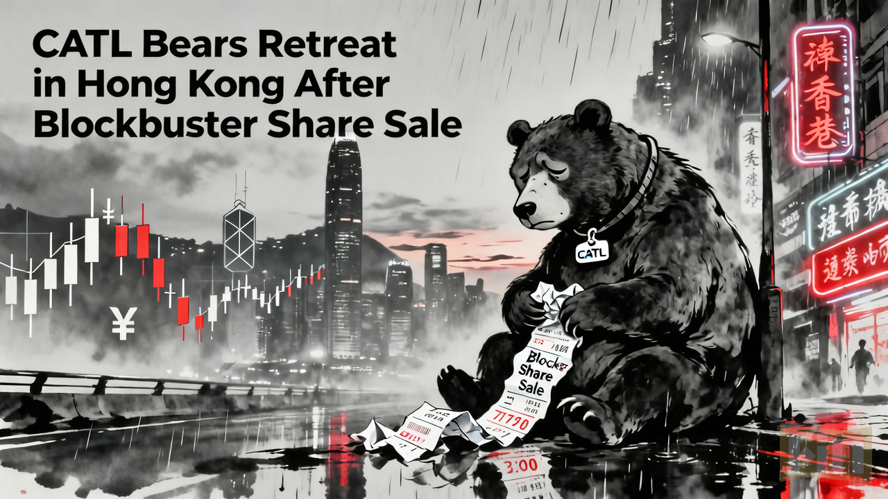CATL Bears Retreat in Hong Kong After Blockbuster Share Sale
