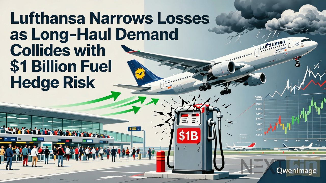 Lufthansa Narrows Losses as Long-Haul Demand Collides with $1 Billion Fuel Hedge Risk