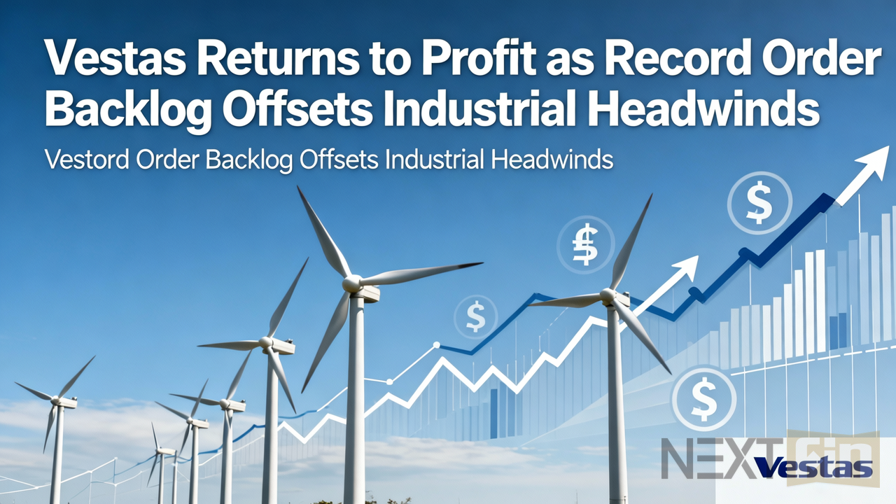 Vestas Returns to Profit as Record Order Backlog Offsets Industrial Headwinds