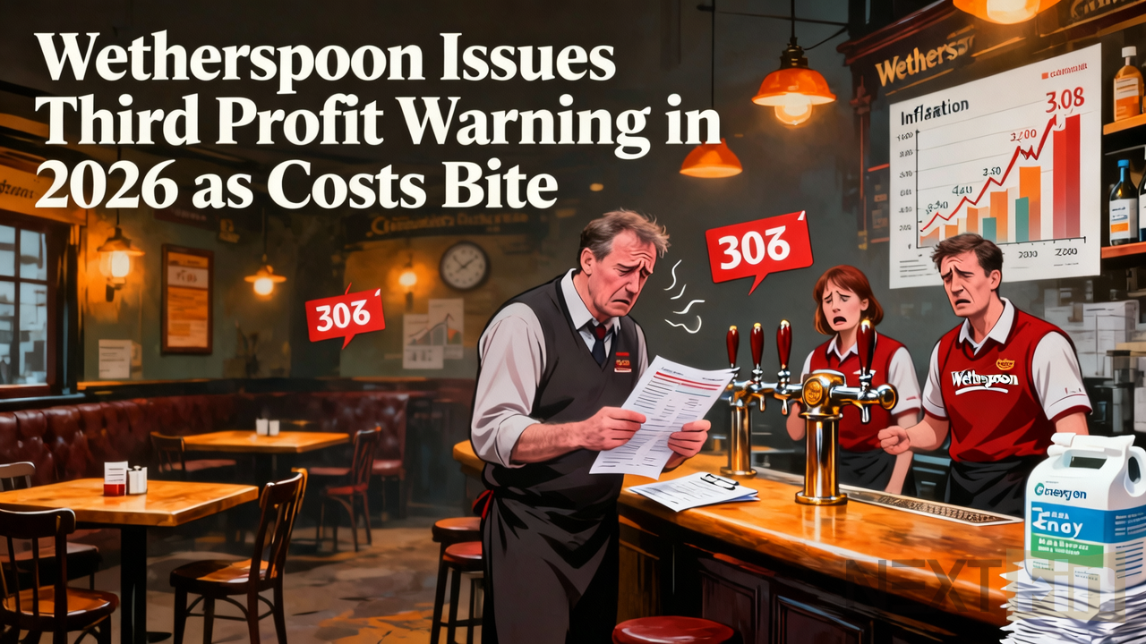 Wetherspoon Issues Third Profit Warning in 2026 as Costs Bite