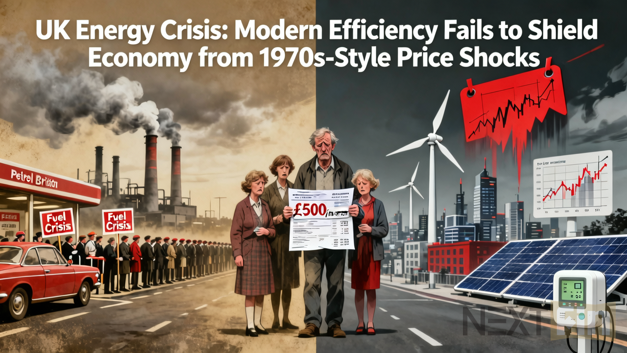 UK Energy Crisis: Modern Efficiency Fails to Shield Economy from 1970s-Style Price Shocks