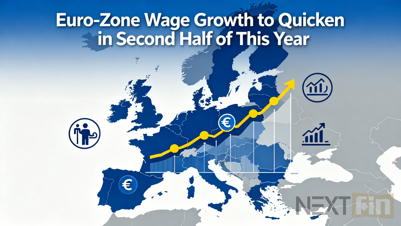 Euro-Zone Wage Growth to Quicken in Second Half of This Year