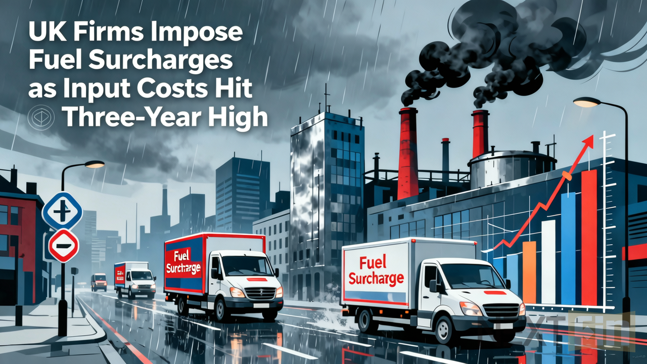 UK Firms Impose Fuel Surcharges as Input Costs Hit Three-Year High